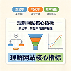 广水建站-理解网站核心指标：跳出率、转化率与用户粘性